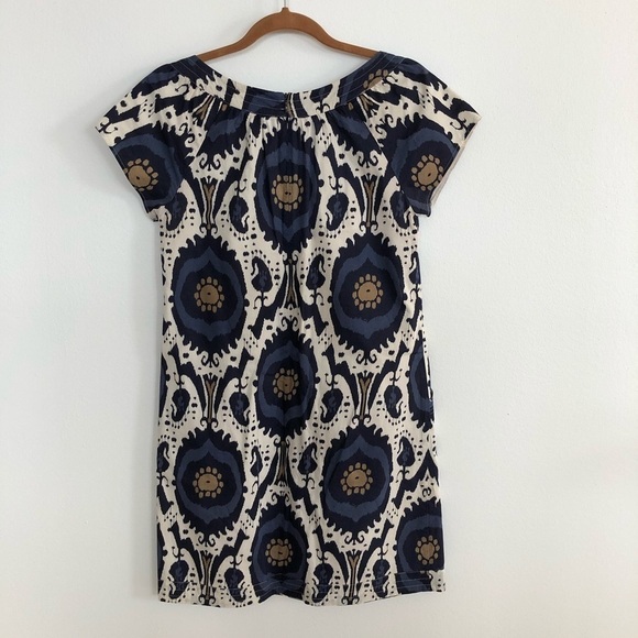 J.crew ethnic ikat print lined cotton dress with pockets - Picture 3 of 4